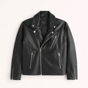 Abercrombie & Fitch Vegan Leather Biker Jacket